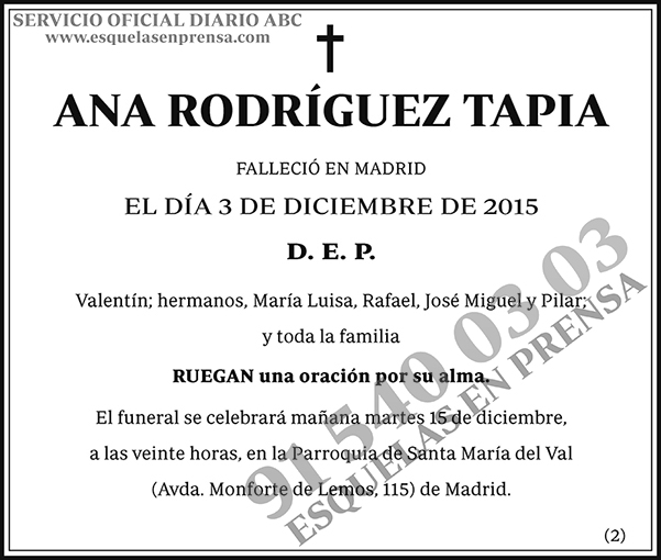 Ana Rodríguez Tapia